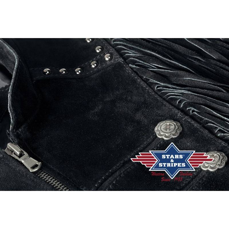 Veste cuir velours Brianna