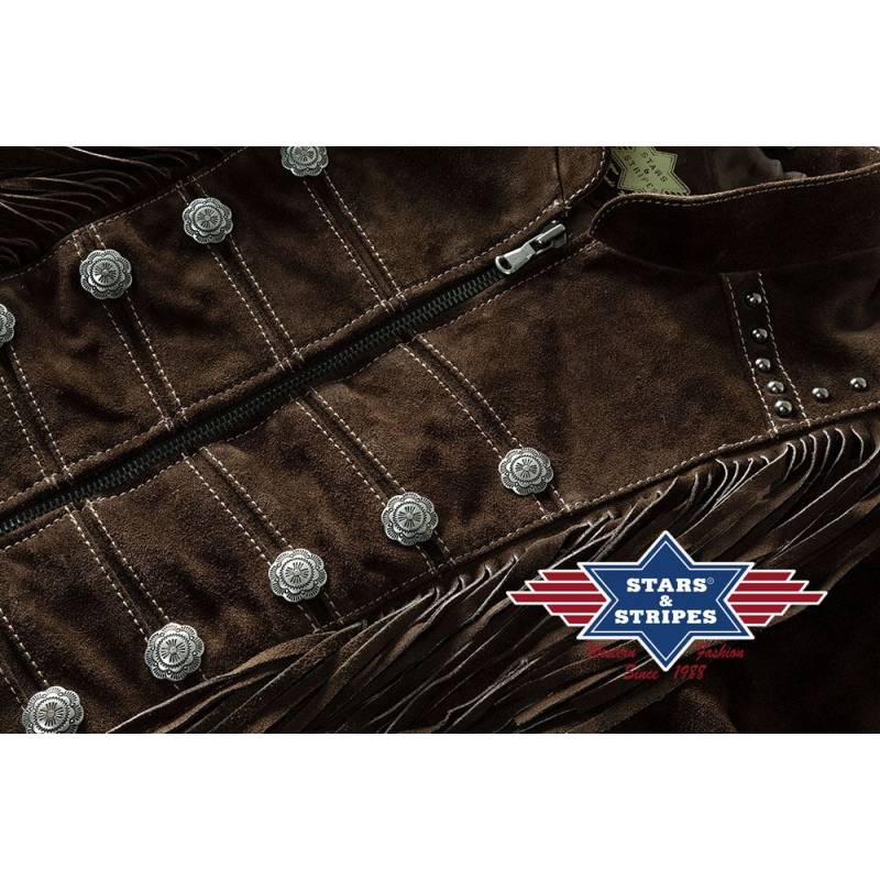 Veste cuir velours Brianna