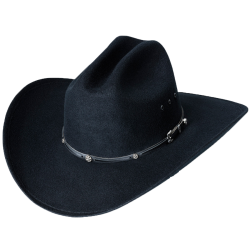 Chapeau feutre noir San Antonio