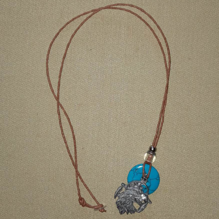 Collier aigle et turquoise SIS-TP30