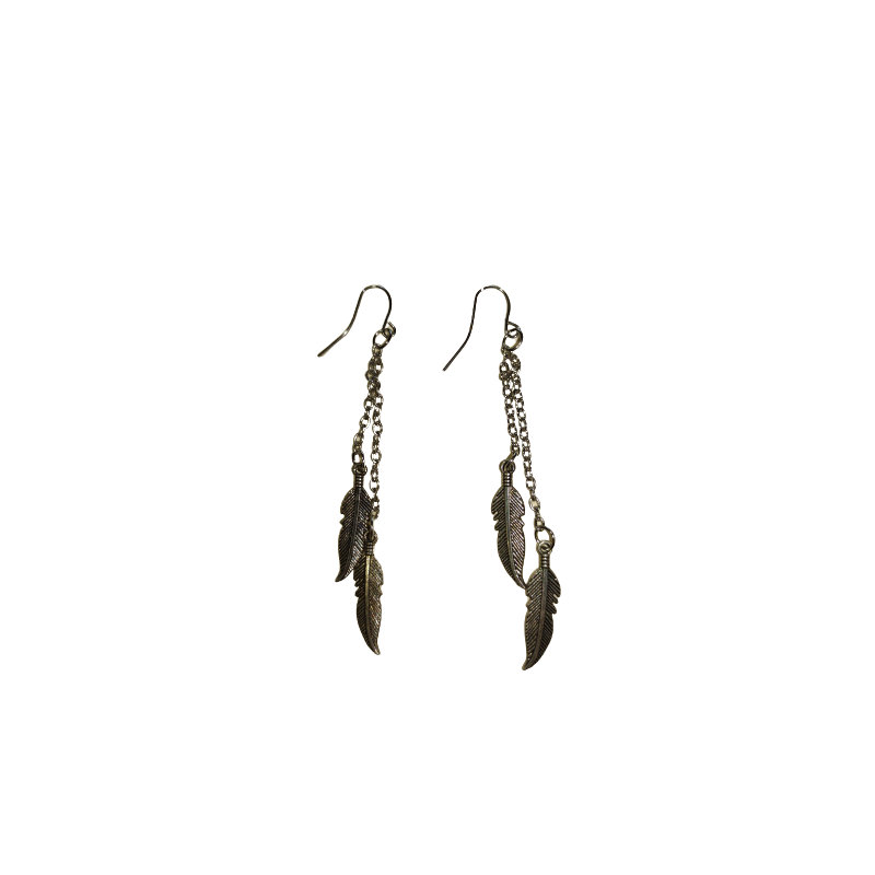 Boucles d'oreilles plumes