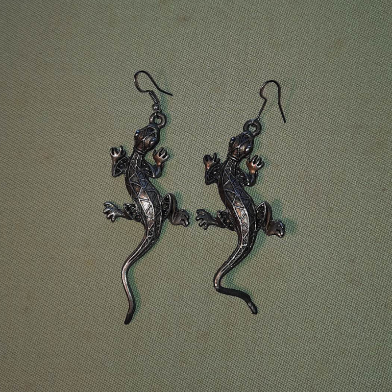 Boucles d'oreilles gecko