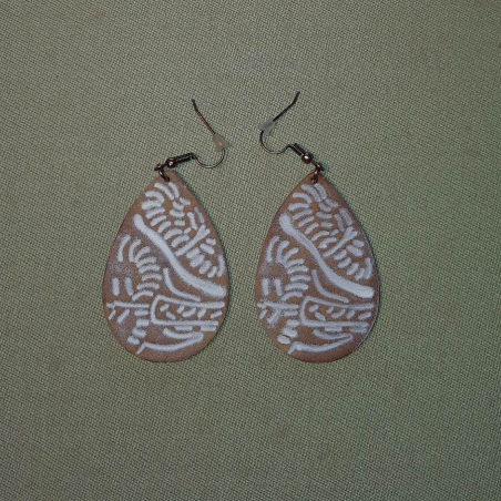 Boucles d'oreilles cuir