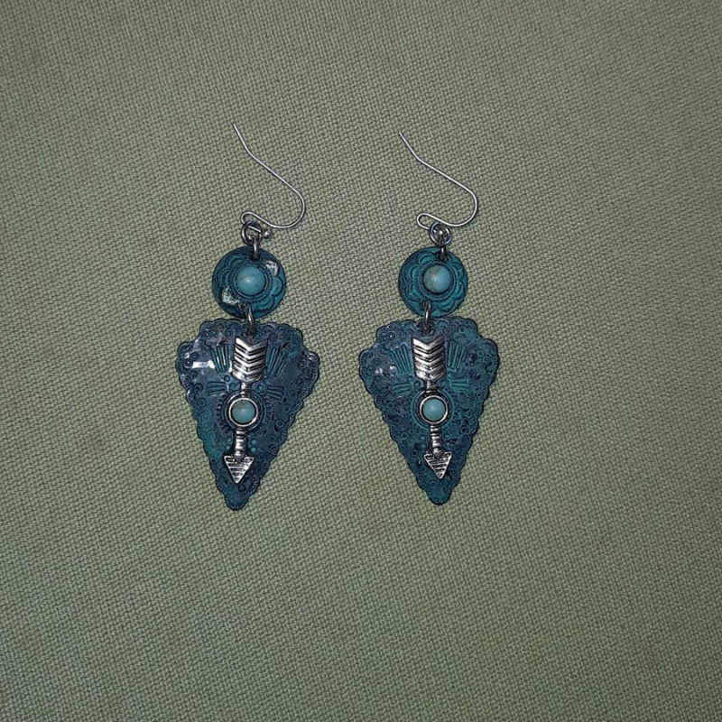 Boucles d'oreilles pointe de flèche