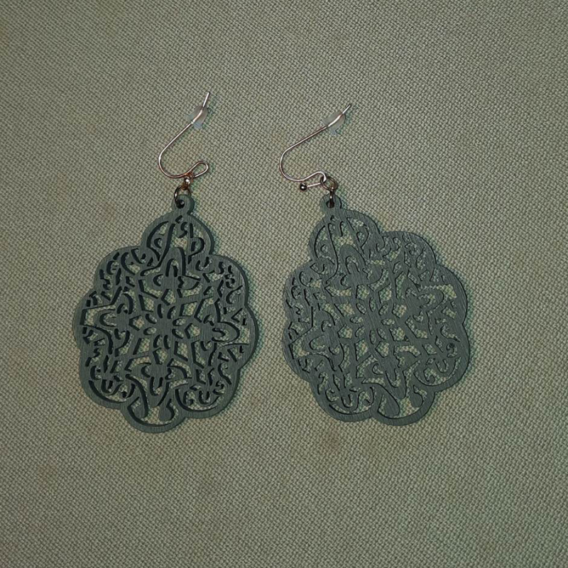 Boucles d'oreilles bois