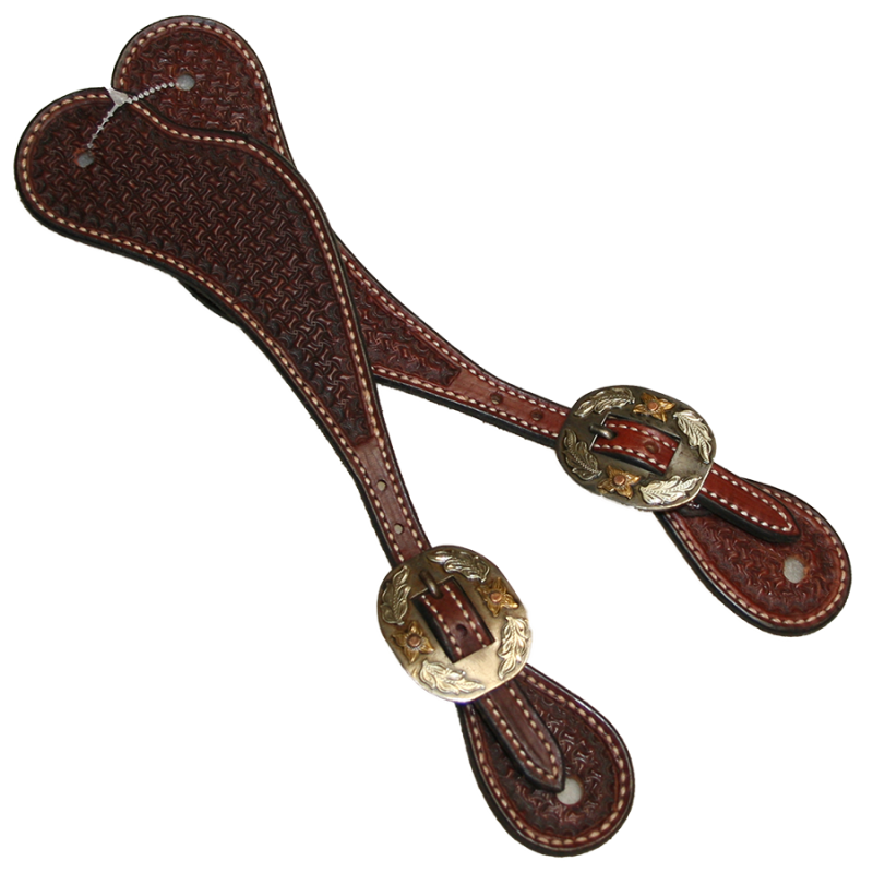 Lanières d'éperons western Rosewood