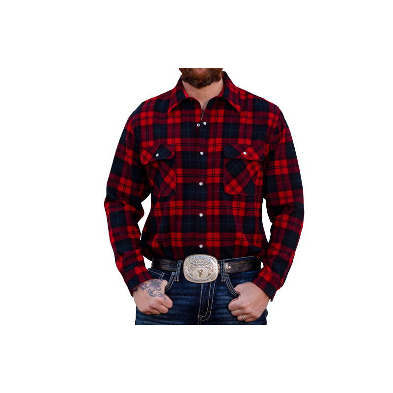 Chemise laine Plaid Red