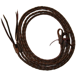 Rênes cuir tressé