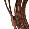 Rênes ouvertes cuir tressé