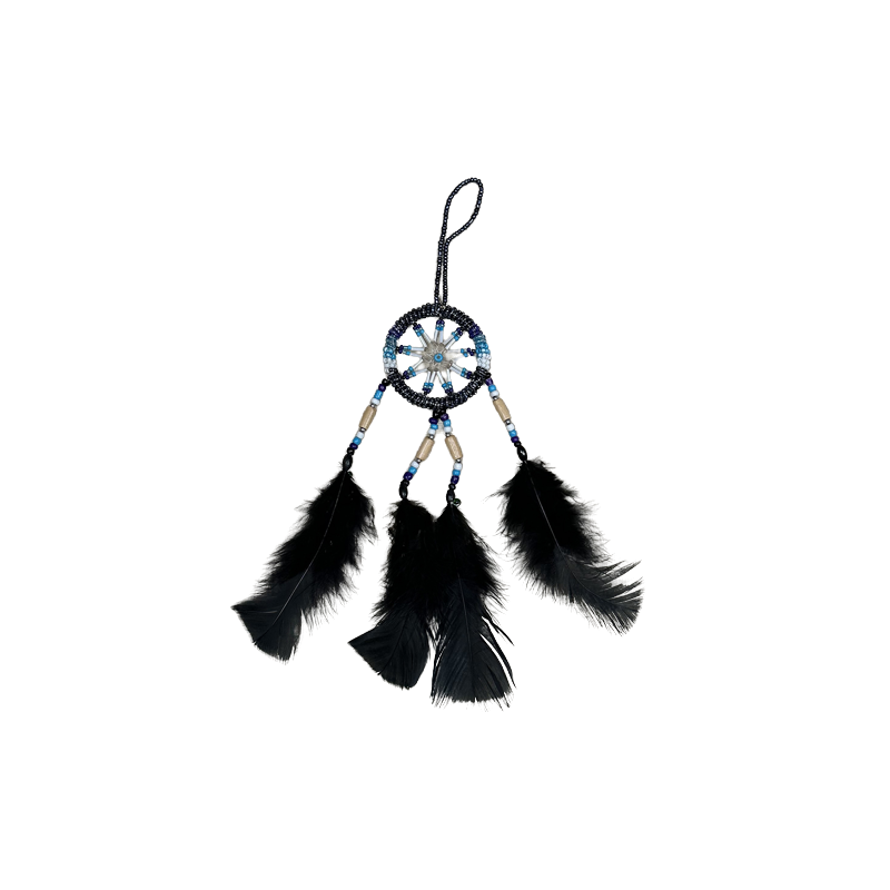 Attrape-rêves plumes noires