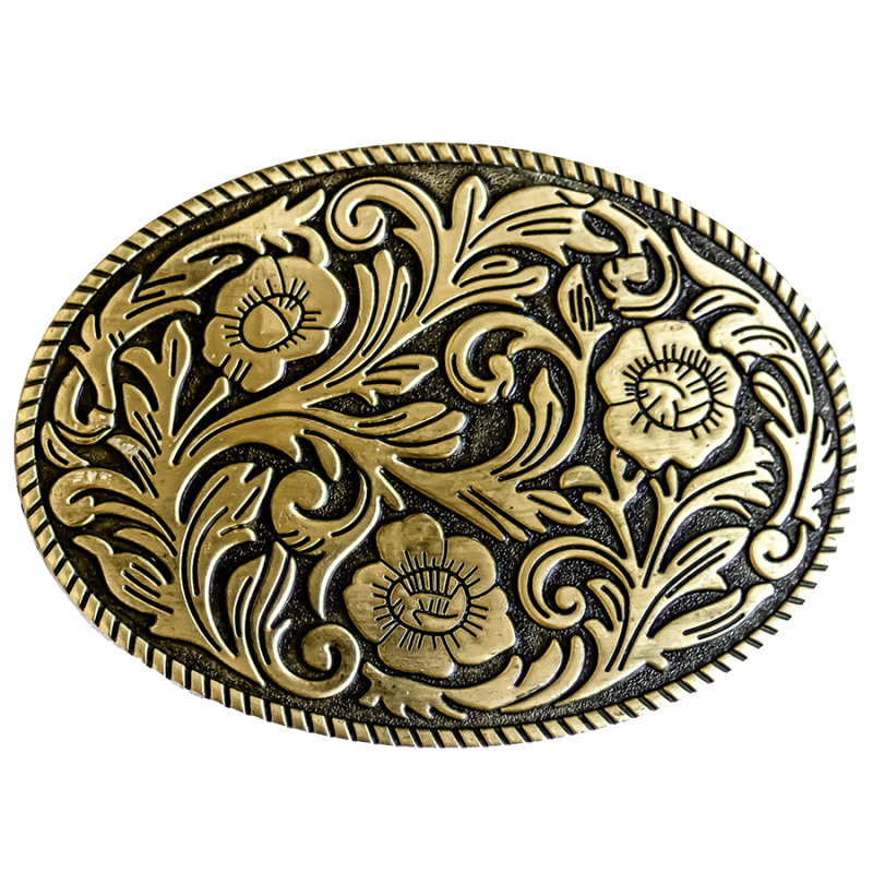 Boucle de ceinture florale