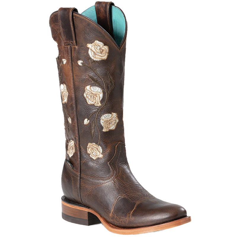 Bottes cuir marron