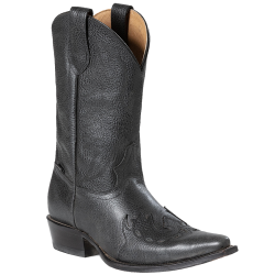 Bottes cuir noir