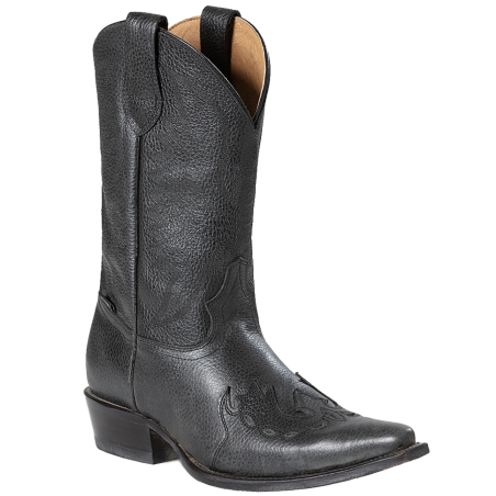 Bottes cuir noir