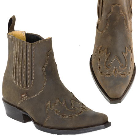 Boots cuir marron