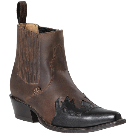 Boots cuir marron