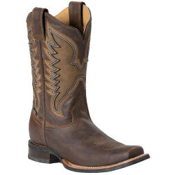 Bottes cuir marron