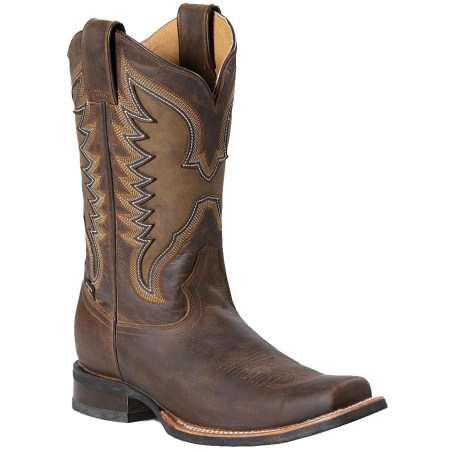 Bottes cuir marron