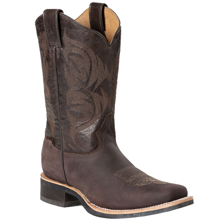 Bottes cuir marron