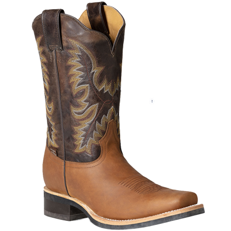 Bottes de travail cuir marron