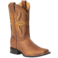 Bottes cuir marron
