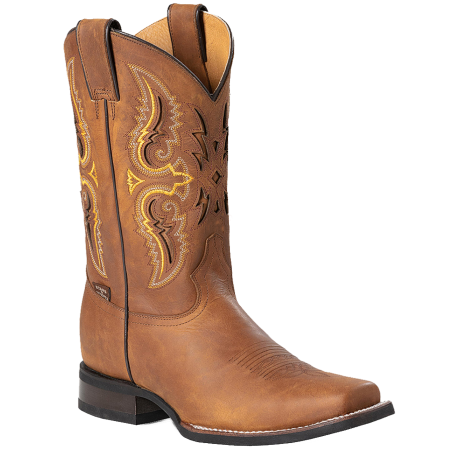 Bottes cuir marron