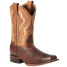 Bottes cuir marron