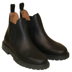 Bottines cuir noir
