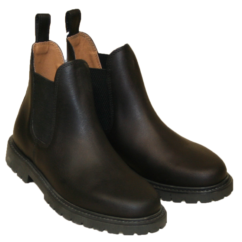 Bottines cuir noir