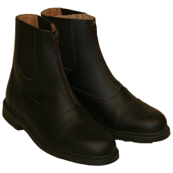 Bottines cuir marron