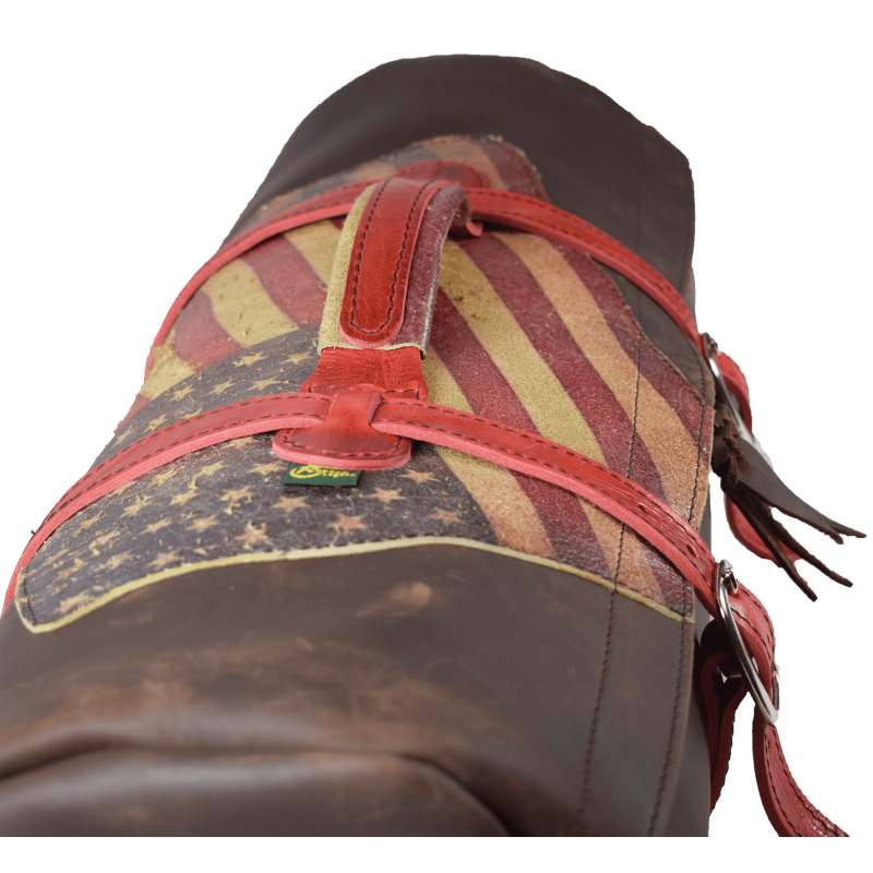 Charvin de randonnée cuir US flag