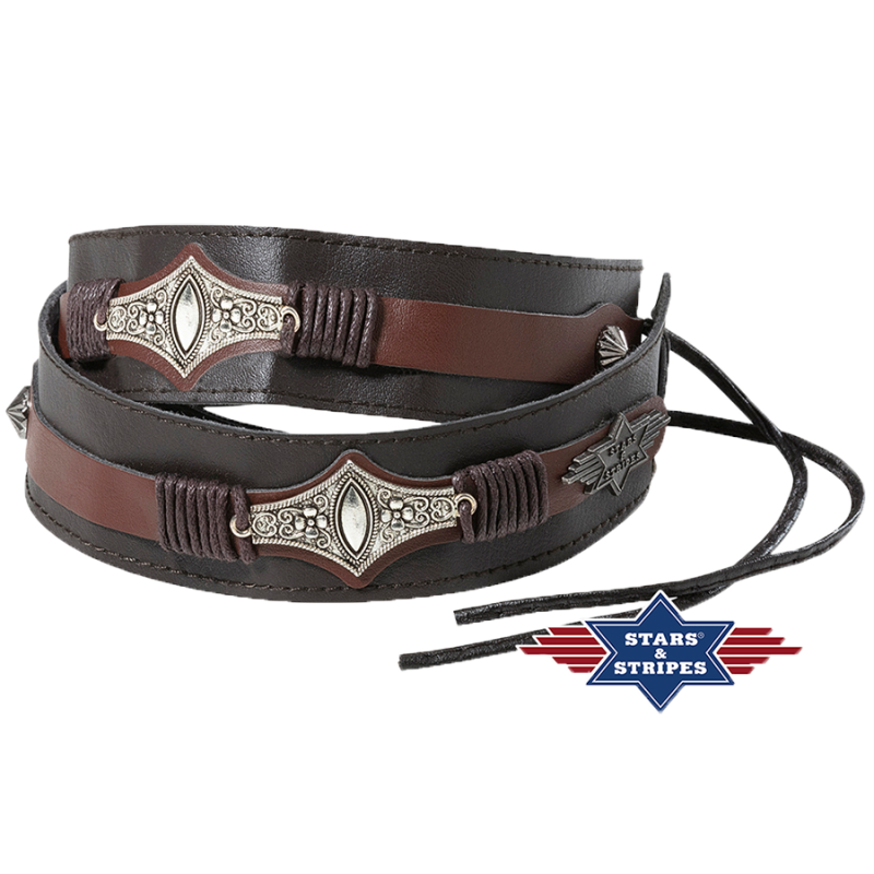 Tour de chapeau cuir