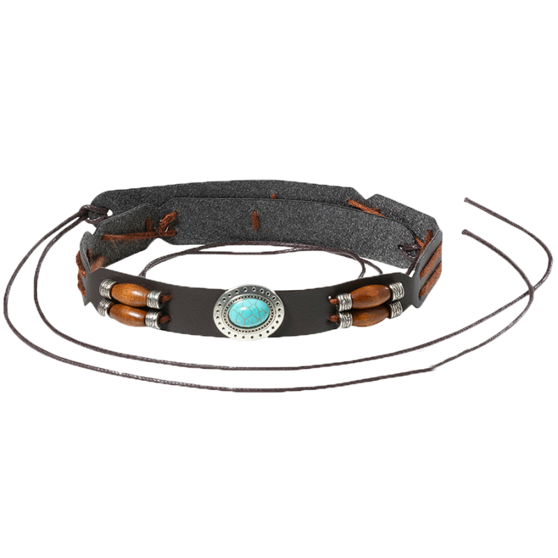 Tour de chapeau cuir