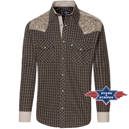 Chemise western Roger Beige