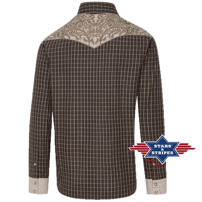 Chemise western Roger Beige
