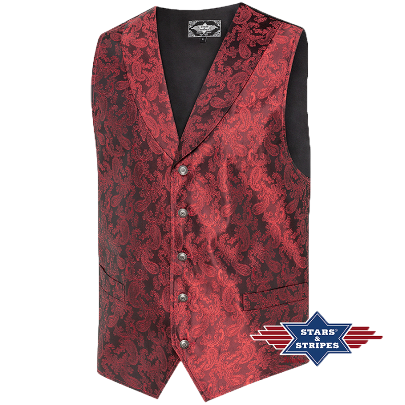 Gilet Old West King Red