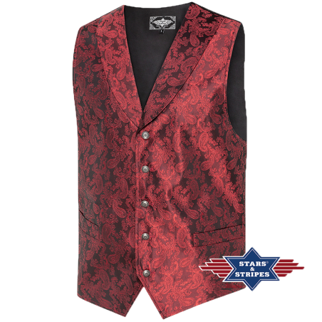 Gilet Old West King Red