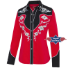 Chemise western Lynn Red