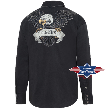 Chemise western Black Eagle