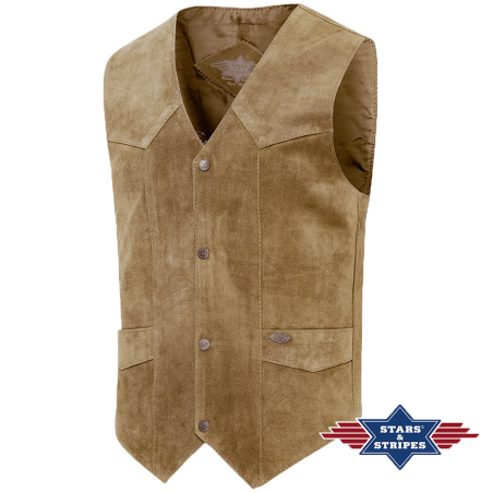 Gilet daim Alabama Beige