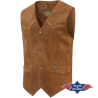 Gilet daim Alabama Brown