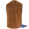 Gilet daim Alabama Brown