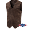 Gilet daim Alabama Choco