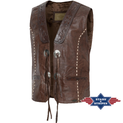Gilet cuir Alamo