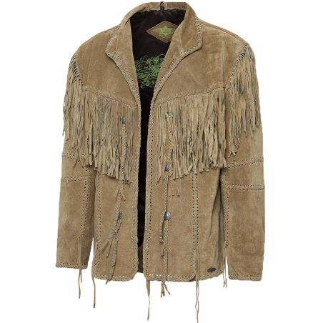 Veste daim Hombre Sand