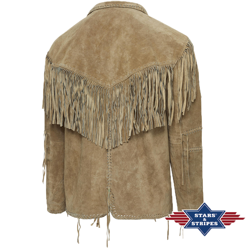 Veste daim Hombre Sand