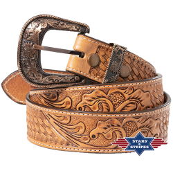 Ceinture Western en cuir pour homme, modèle Jester