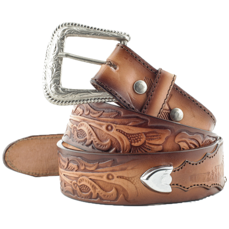 Ceinture cuir marron Liana