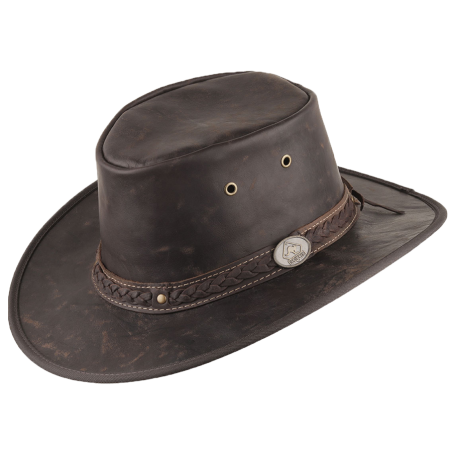 Chapeau cuir marron Kangaroo