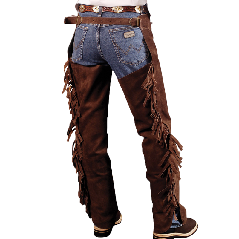 Chaps à franges daim